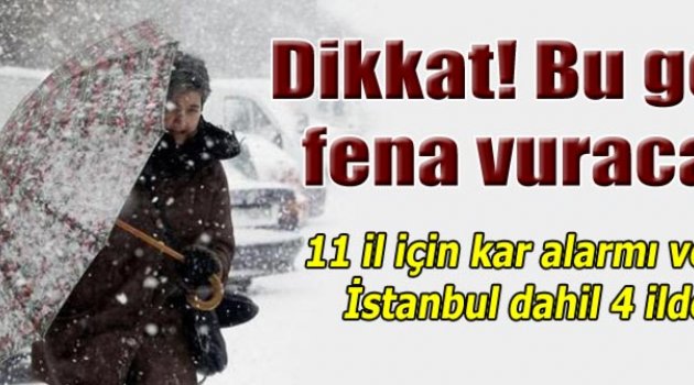 11 ilde kar alarmı son hava durumu korkuttu