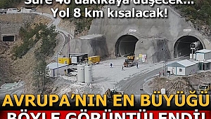 Bittiğinde Türkiye ve Avrupa’nın en uzun, dünyanın ise 2. en uzun tüneli olacak!