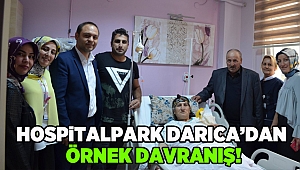  Hospitalpark Darıca'dan örnek davranış!