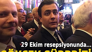 Resepsiyonda oğul Gökçek sürprizi