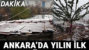 Son dakika... Ankara'da yılın ilk kar yağışı başladı