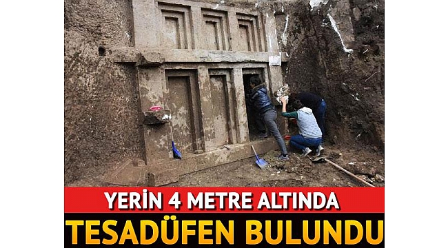 Arazi kazısında tesadüfen bulundu