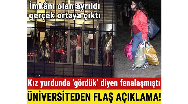 Kız yurdunu ayağa kaldıran olayın perde arkası... Sınavlar da iptal edildi!