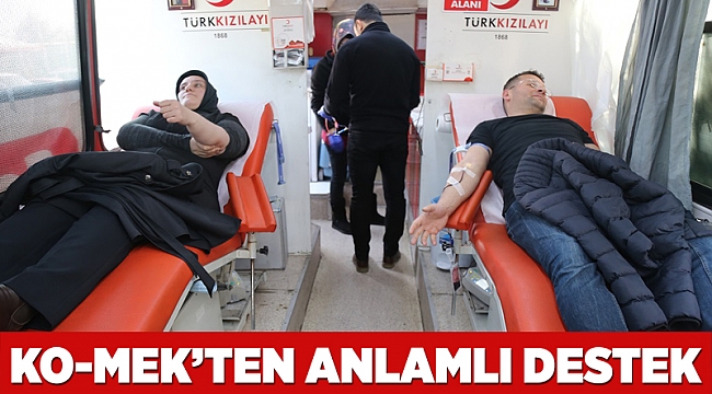 KO-MEK'ten anlamlı destek