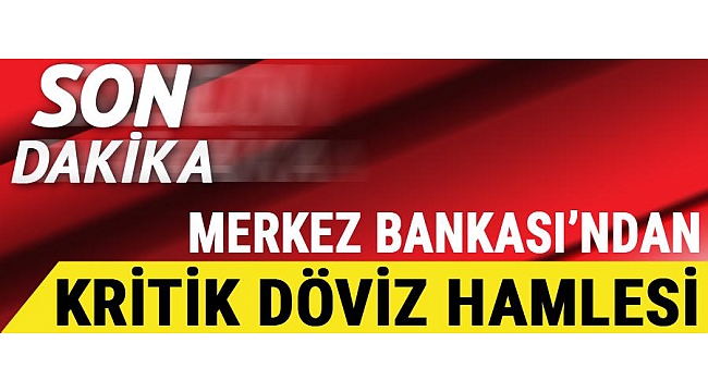 Merkez Bankası'ndan kritik müdahale