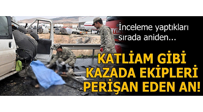 Gaziantep'te katliam gibi kazada hüzünlendiren görüntü