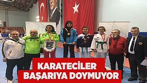 Karateciler başarıya doymuyor