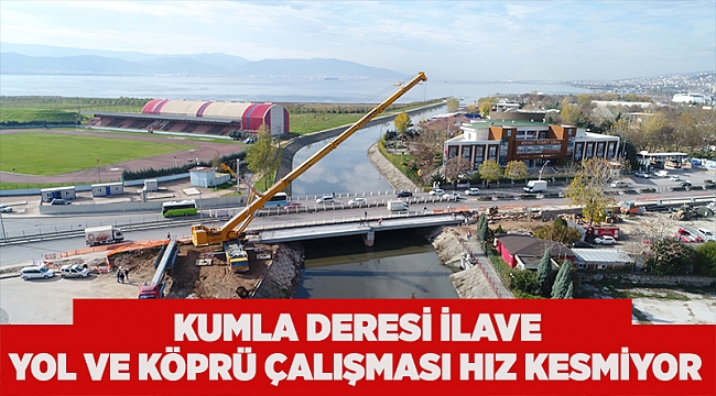 Kumla Deresi İlave Yol ve Köprü Çalışması Hız Kesmiyor