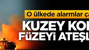 O ülkede alarmlar çaldı, Kuzey Kore füzeyi ateşledi