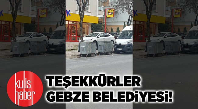 Teşekkürler Gebze Belediyesi!