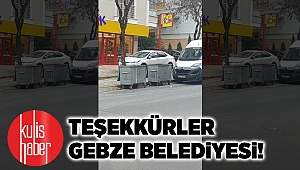 Teşekkürler Gebze Belediyesi!