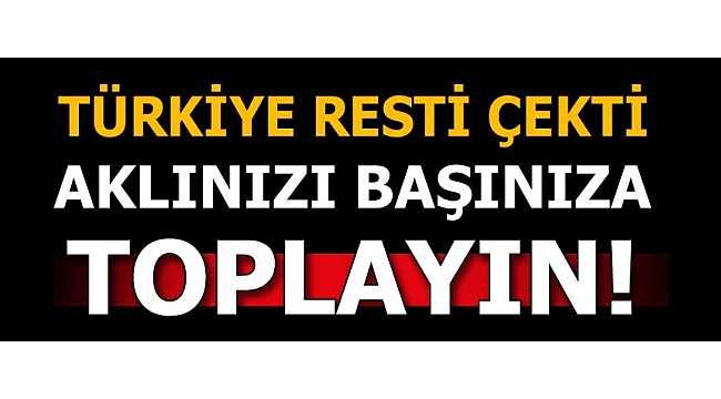 ABD'nin aklını başına toplaması lazım