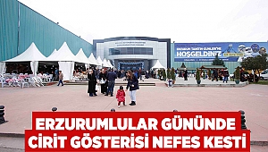 Erzurumlular gününde Cirit gösterisi nefes kesti