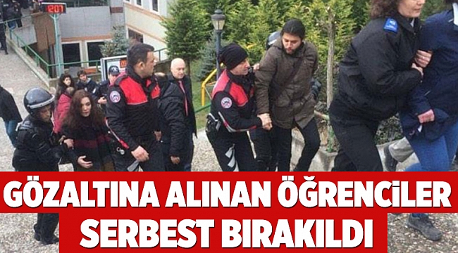 Gözaltına alınan öğrenciler serbest bırakıldı