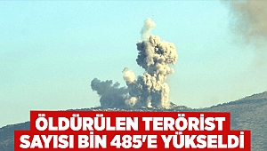  Öldürülen terörist sayısı bin 485'e yükseld