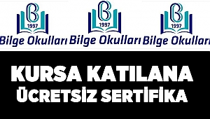 Kursa katılana sertifika ücretsiz