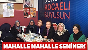 Mahalle mahalle seminer!