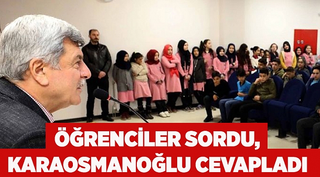 Öğrenciler sordu, Karaosmanoğlu cevapladı