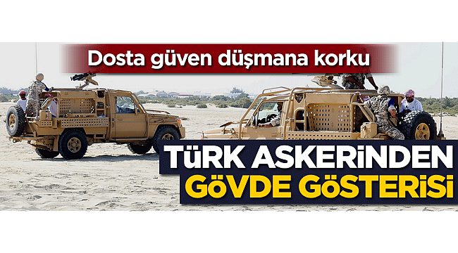 Türk askerinden Katar'da gövde gösterisi