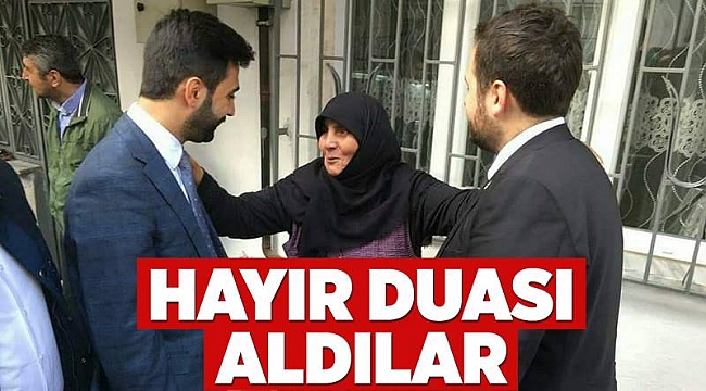 Hayır duası aldılar