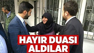 Hayır duası aldılar