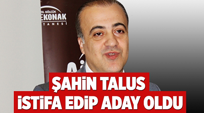 Şahin Talus istifa edip aday oldu