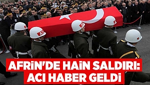 Afrin'de hain saldırı: Acı haber geldi