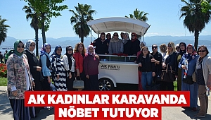 AK Kadınlar karavanda nöbet tutuyor