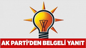 AK Parti'den belgeli yanıt