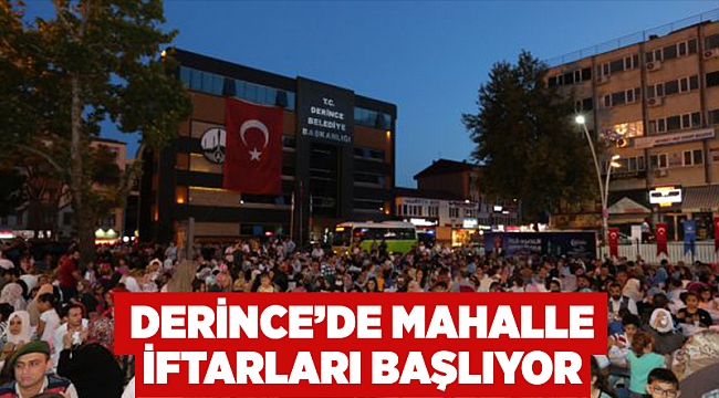 Derince’de Mahalle İftarları başlıyor