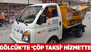 Gölcük’te ‘Çöp Taksi’ hizmette