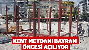 Kent meydanı bayram öncesi açılıyor