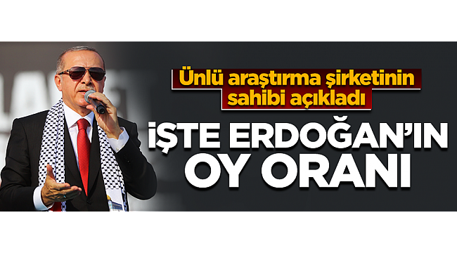 Son seçim anketi! İşte Erdoğan'ın oy oranı...