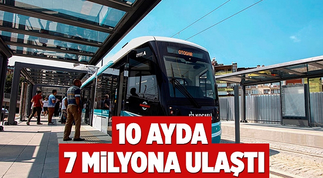 Akçaray 10 ayda 7 milyona ulaştı