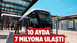 Akçaray 10 ayda 7 milyona ulaştı