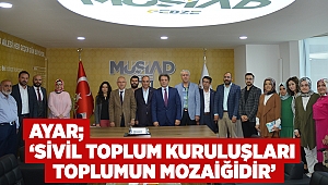 Ayar, ''Sivil toplum kuruluşları toplumun mozaiğidir''