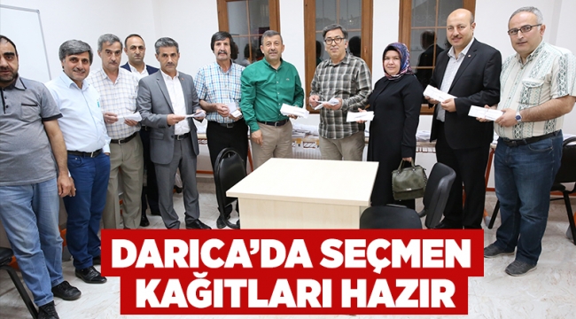 Darıca'da seçmen kağıtları hazır