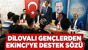 Dilovalı gençlerden Ekinci’ye destek sözü