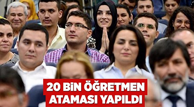 20 bin sözleşmeli öğretmen ataması yapıldı