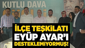 İlçe teşkilatı Eyüp Ayar'ı desteklemiyormuş!