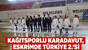 Kağıtsporlu Karadavut, Eskrimde Türkiye 2.’si