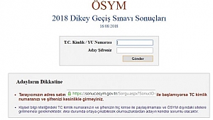 2018 DGS sınav sonuçları açıklandı! Sorgulama ekranı...