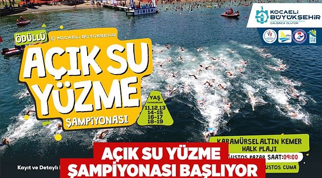 Açık Su Yüzme Şampiyonası başlıyor