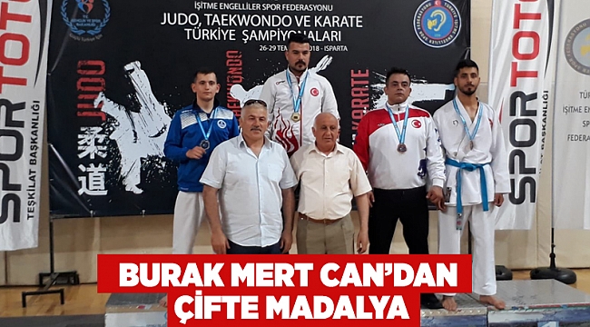 Burak Mert Can’dan çifte madalya