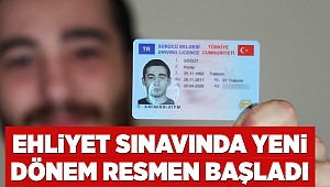 Ehliyet sınavında yeni dönem resmen başladı