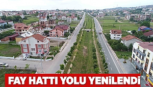 Fay hattı yolu yenilendi