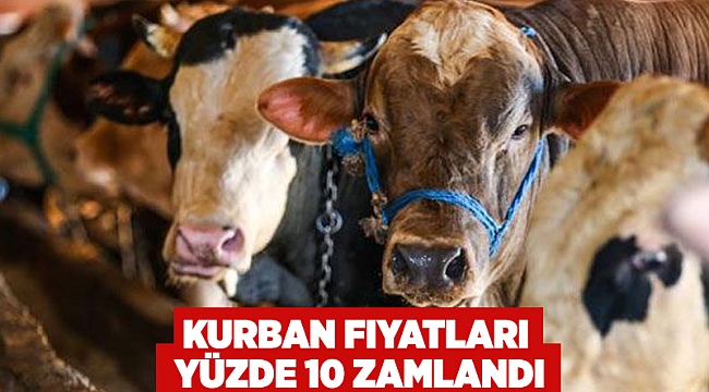 Kurban fiyatları yüzde 10 zamlandı