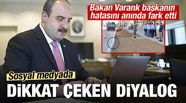 Bakan Varank'tan başkana anında uyarı