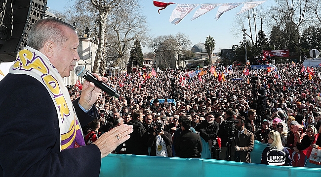 Erdoğan: 31 Mart'ta bir kez daha kazanan hizmet siyaseti olacak