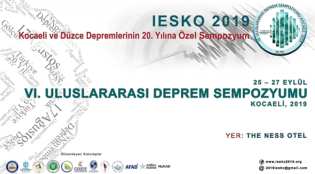 6. Uluslararası Deprem Sempozyumu Kocaeli’de yapılacak